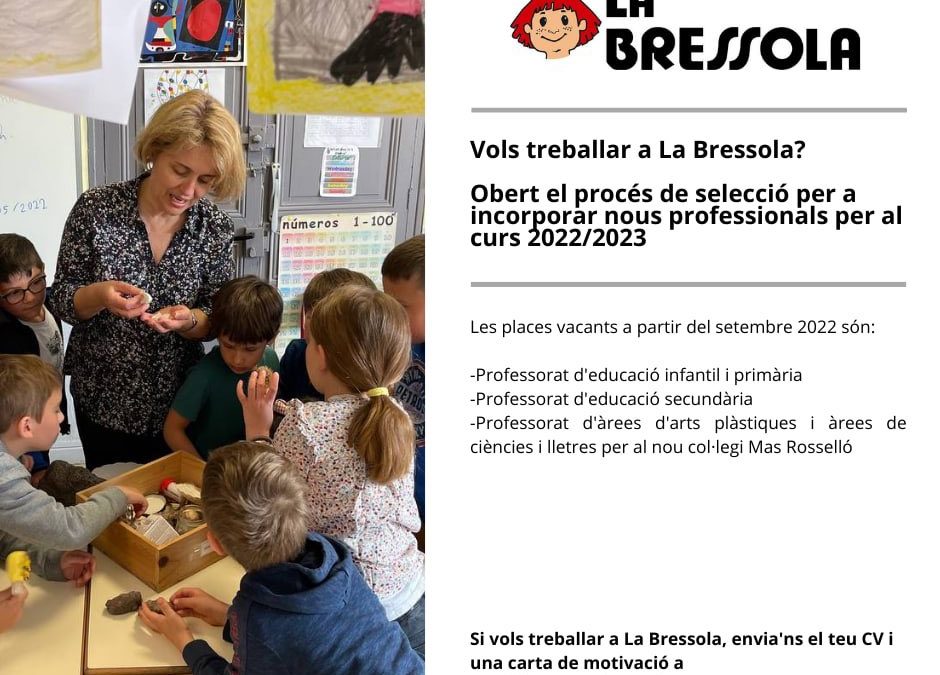 Vols treballar a La Bressola?